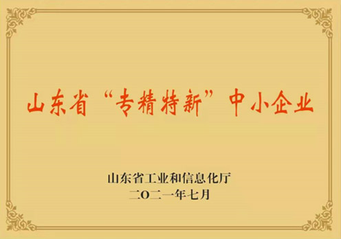 山東省“專精特新”中小企業